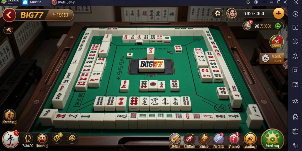 Tampilan gameplay BIG77 dengan elemen Mahjong yang menarik.