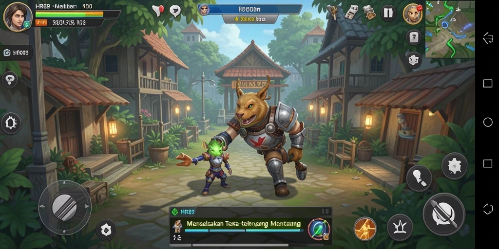Screenshot gameplay HR89 dengan berbagai teka-teki menarik.