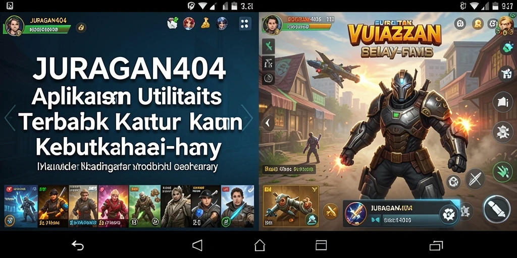 Tampilan antarmuka JURAGAN404 yang sederhana dan intuitif.