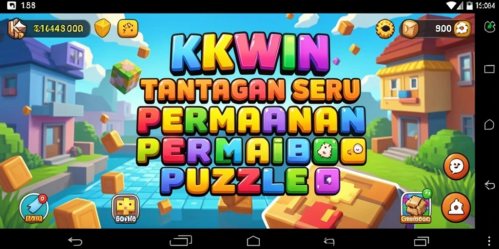 Tampilan gameplay KKWIN yang menawan dalam menyelesaikan puzzle.