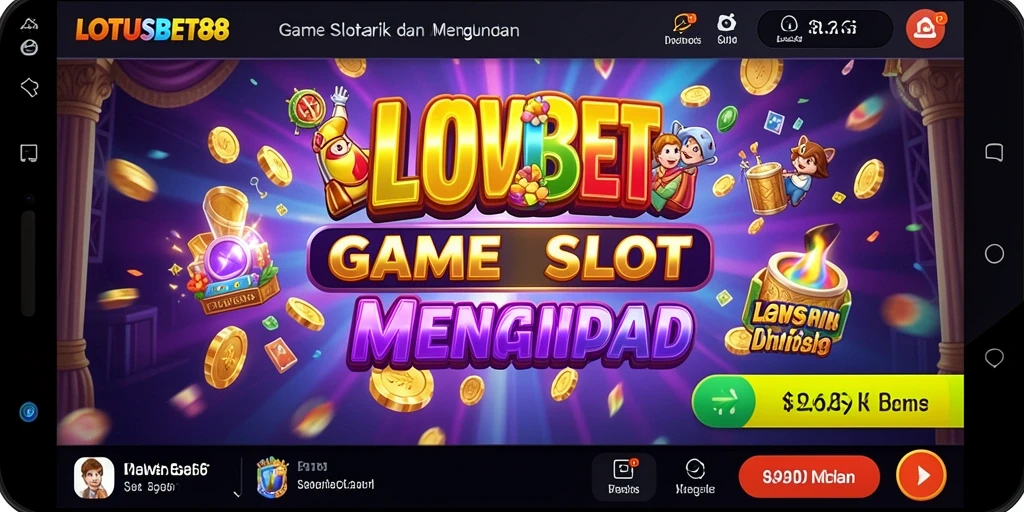 Screenshot LOTUSBET88 menampilkan gameplay slot yang menarik dan seru.
