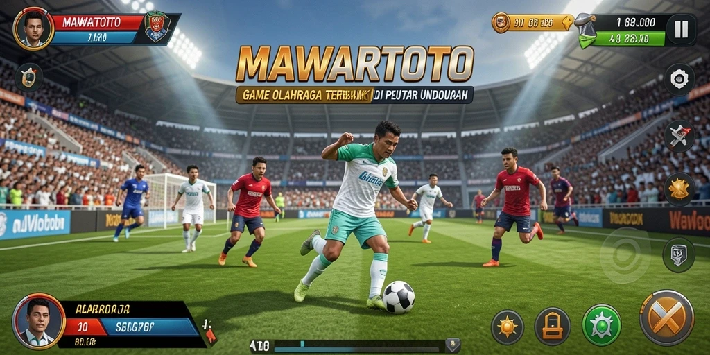 Screenshot MAWARTOTO menampilkan aksi seru dalam game olahraga.