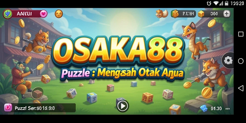 Tangkapan layar OSAKA88 menampilkan gameplay Puzzle yang menantang dan menarik.