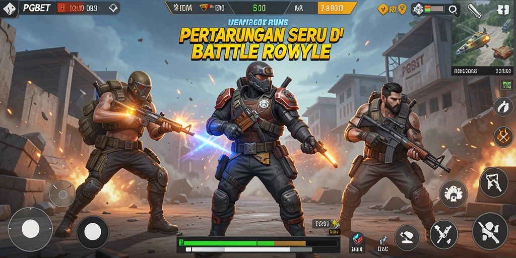 Screenshot gameplay PGBET menampilkan pertempuran seru di lapangan terbuka.