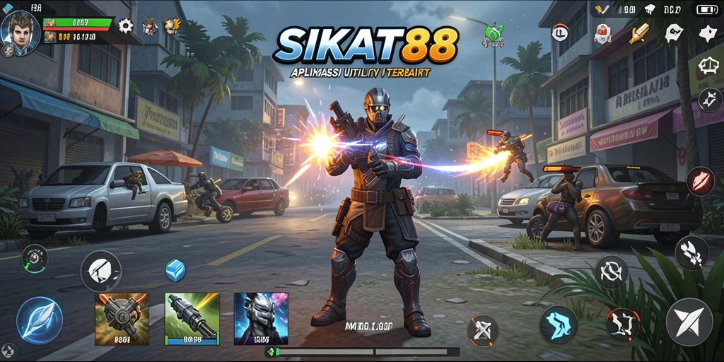 Screenshot utama SIKAT88 menunjukkan antarmuka pengguna yang sederhana dan fungsional.