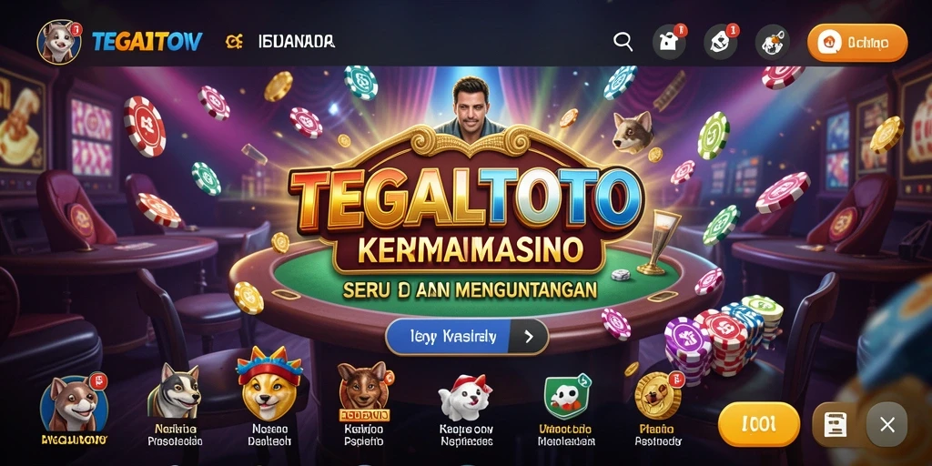 Screenshot utama TEGALTOTO menampilkan pengalaman bermain Kasino yang mengasyikkan.