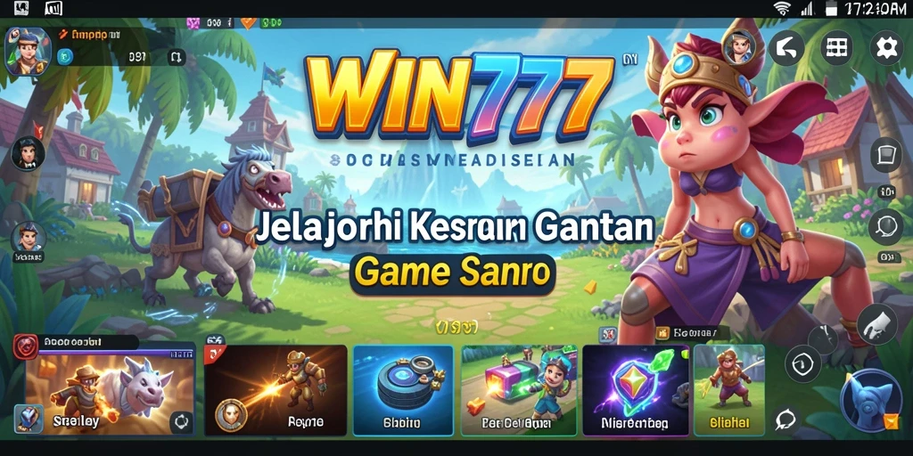 Menampilkan aksi gameplay seru dan menawan dalam WIN777.